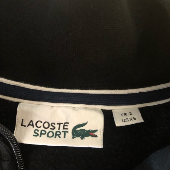 Lacoste Zip Up fleece sweatshirt XS - Picture 3 of 4